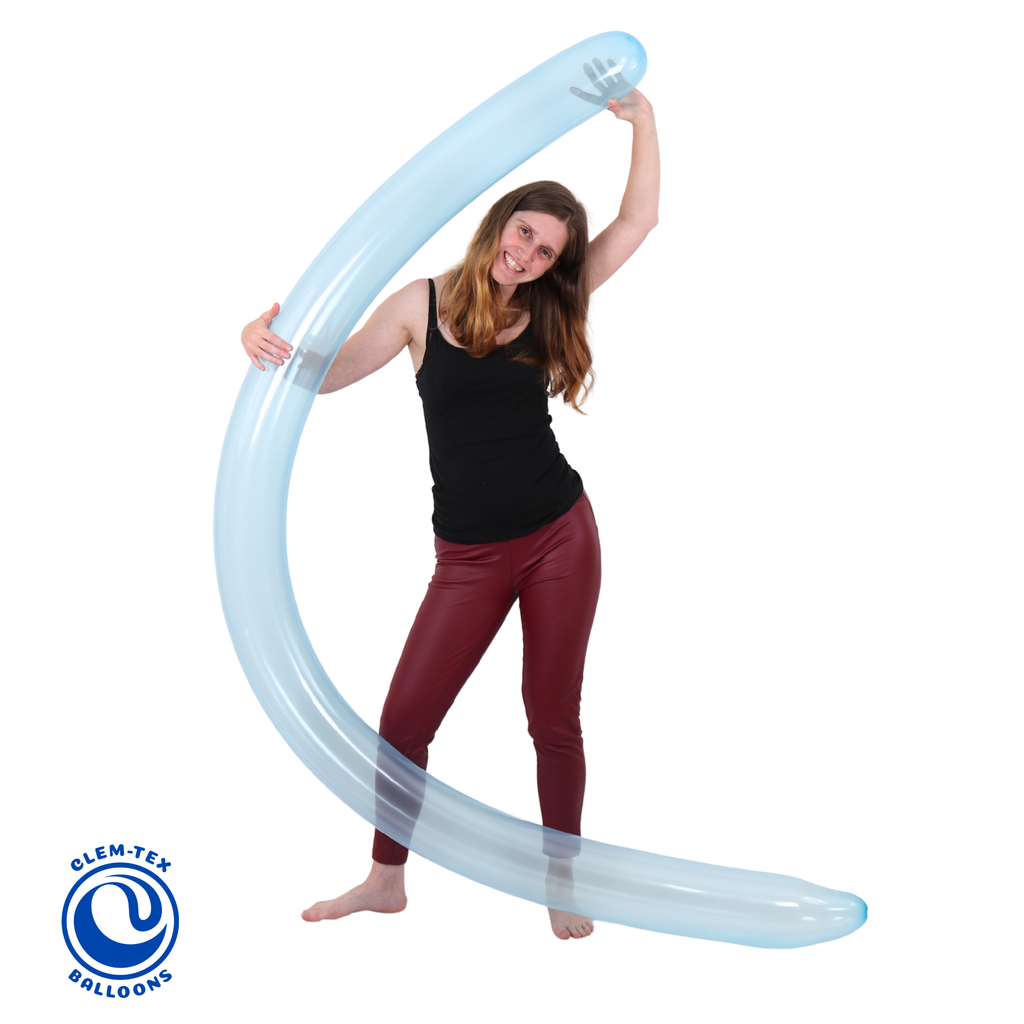 Clem-Tex Beyond 97" (246 cm) GL200 Bannière - Bleu Cristal - Ballons en latex