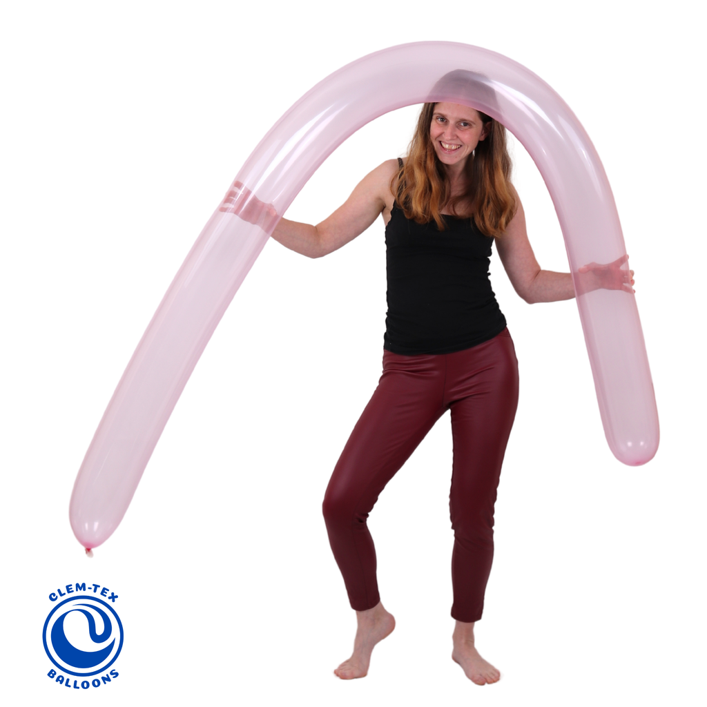 Clem-Tex Beyond 97" (246 cm) GL200 Bannière - Fuchsia Cristal - Ballons en latex
