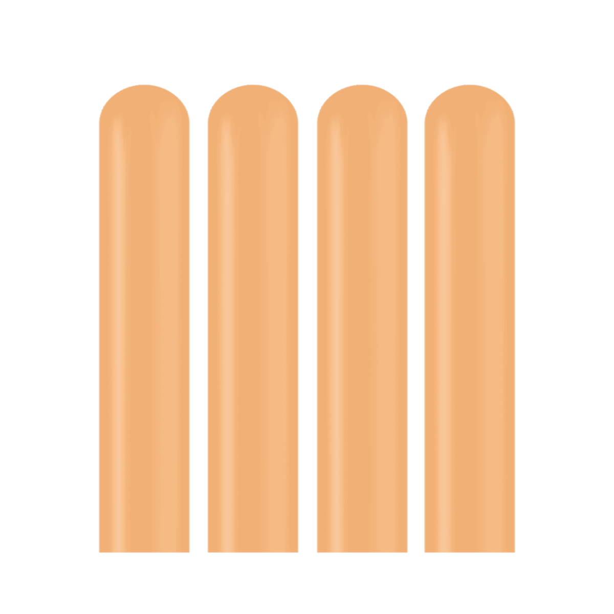 Clem-Tex Beyond 97" (246 cm) GL200 Bannière - Orange Cristal - Ballons en latex