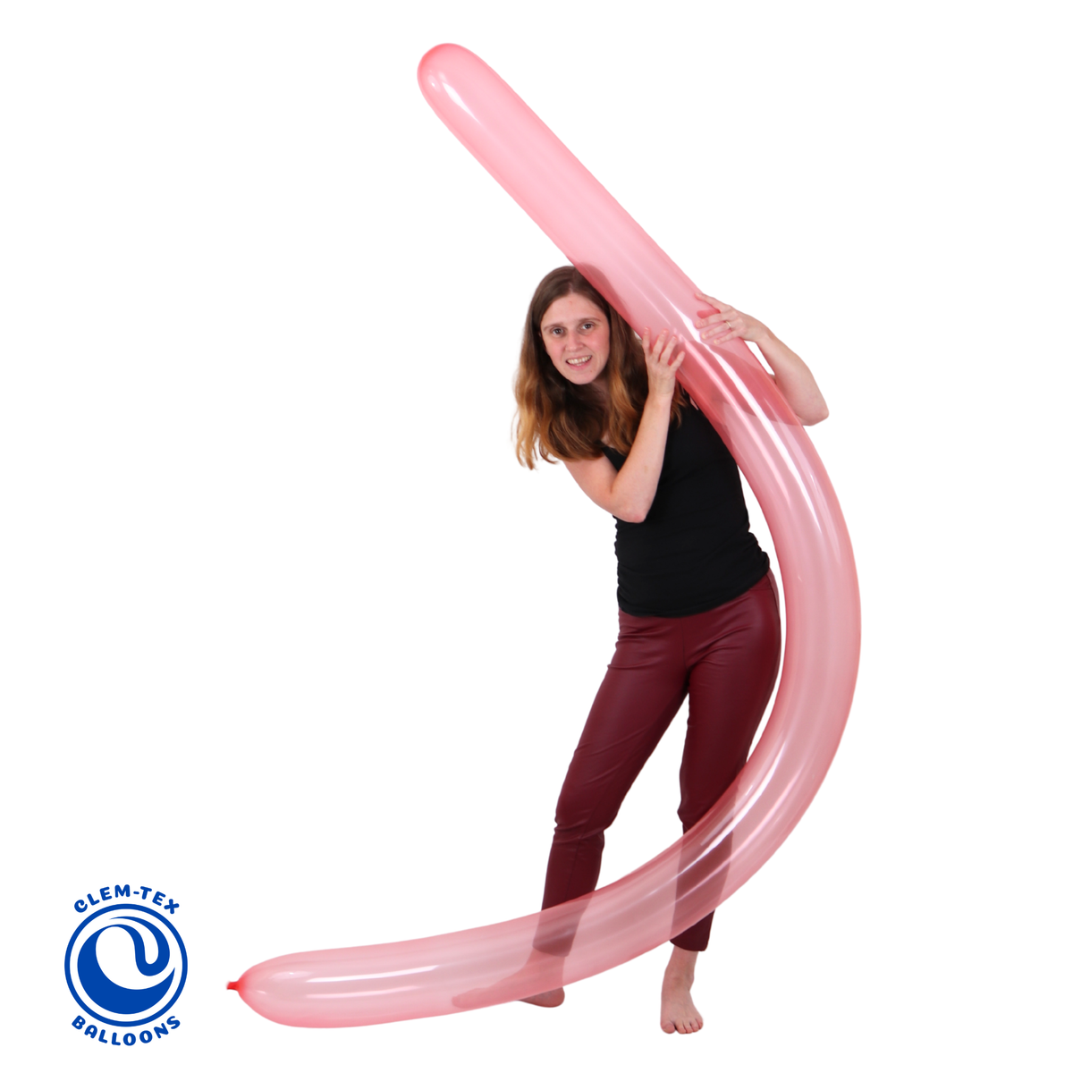 Clem-Tex Beyond 97" (246 cm) GL200 Bannière - Rouge Cristal - Ballons en latex