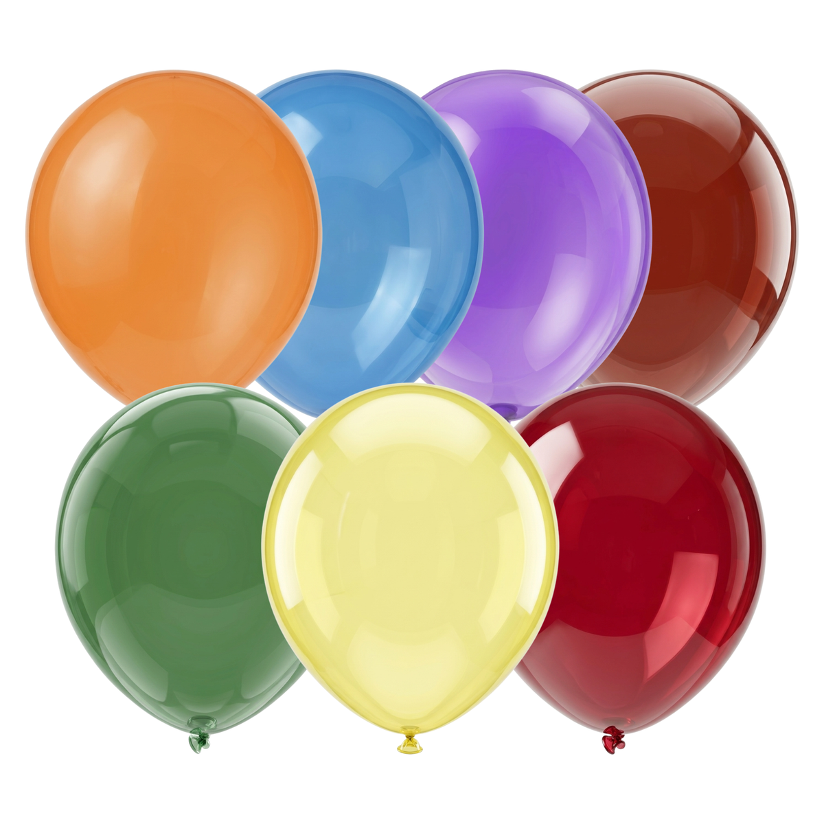 Clem-Tex Essential 16" (40 cm) - Crystal Assortment - Latex Balloons