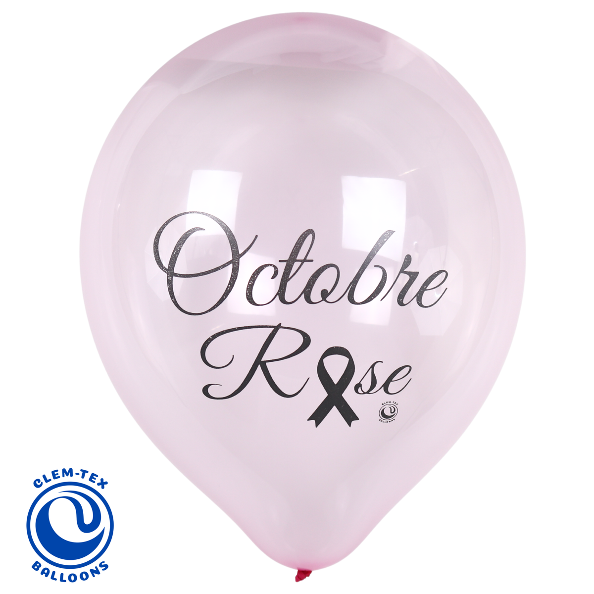 Clem-Tex 18" (45 cm) Signature - Octobre Rose - Assortiment Rose - Ballons en latex