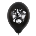 Clem-Tex Signature 14" (35 cm) - Citrouille Halloween - Noir Minuit - Ballons en latex