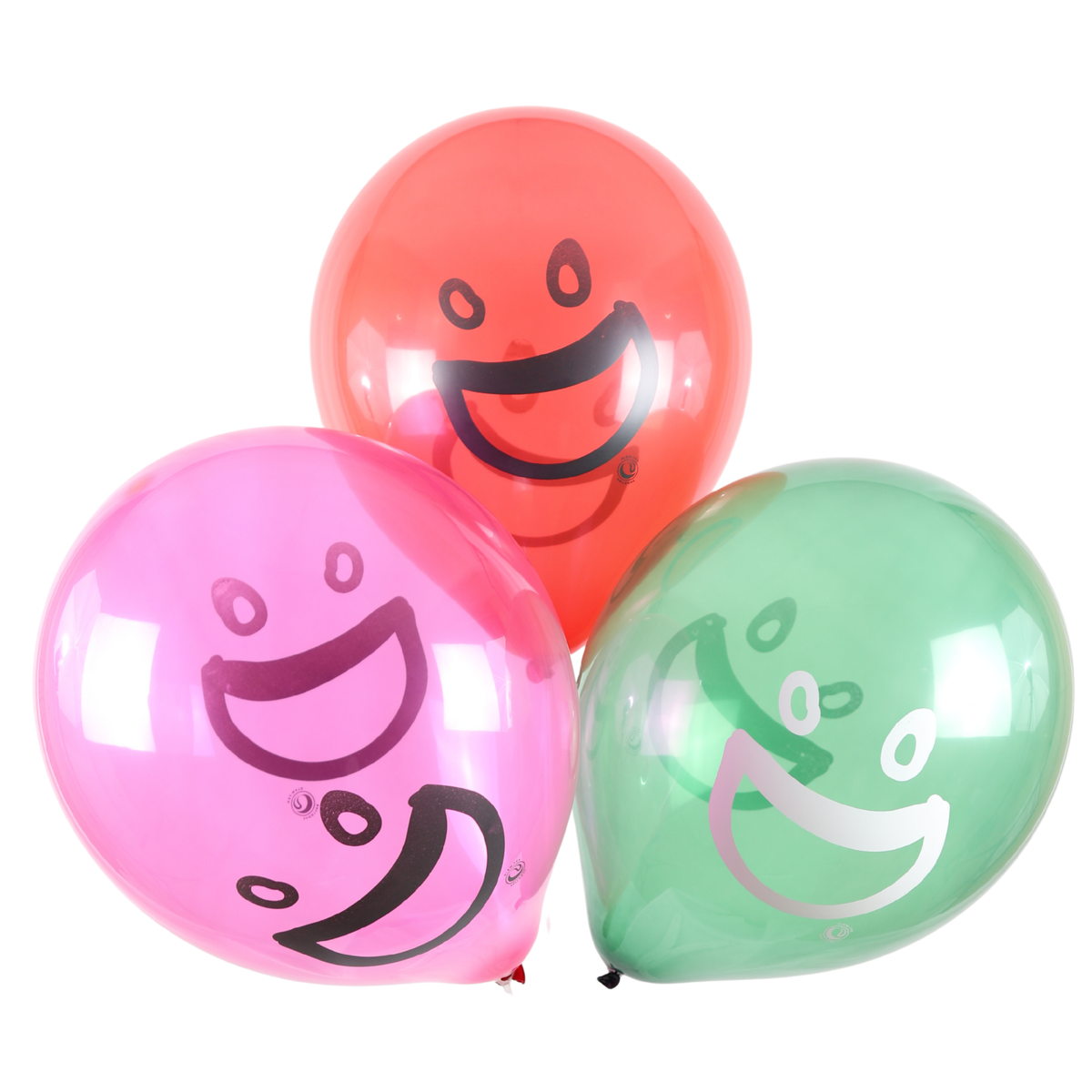 Clem-Tex Signature 18" (45 cm) - Big Smile - Assortiment Cristal - Ballons en latex
