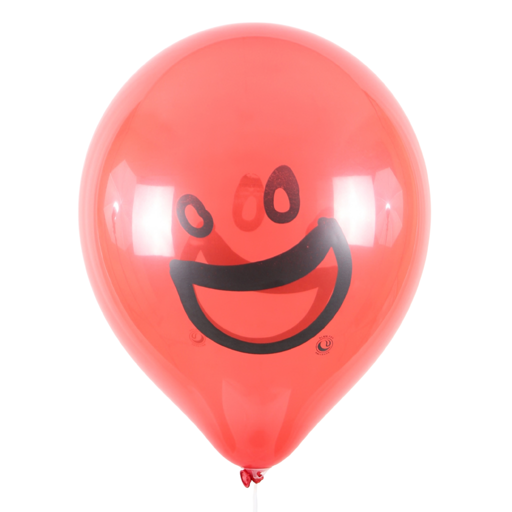 Clem-Tex Signature 18" (45 cm) - Big Smile - Assortiment Cristal - Ballons en latex