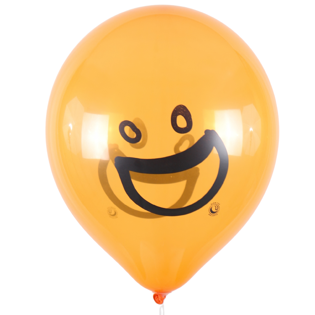 Clem-Tex Signature 18" (45 cm) - Big Smile - Assortiment Cristal - Ballons en latex