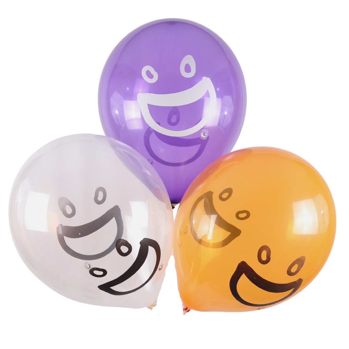 Clem-Tex Signature 18" (45 cm) - Big Smile - Assortiment Cristal - Ballons en latex