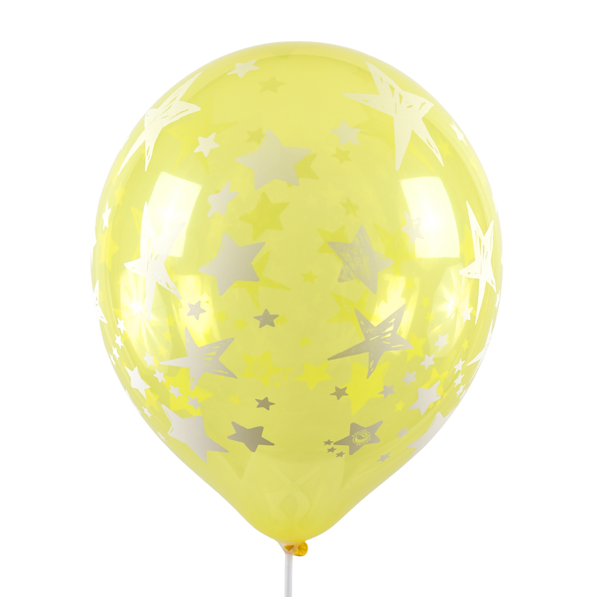 Clem-Tex Signature 18" (45 cm) - Étoiles - Assortiment Cristal - Ballons en latex