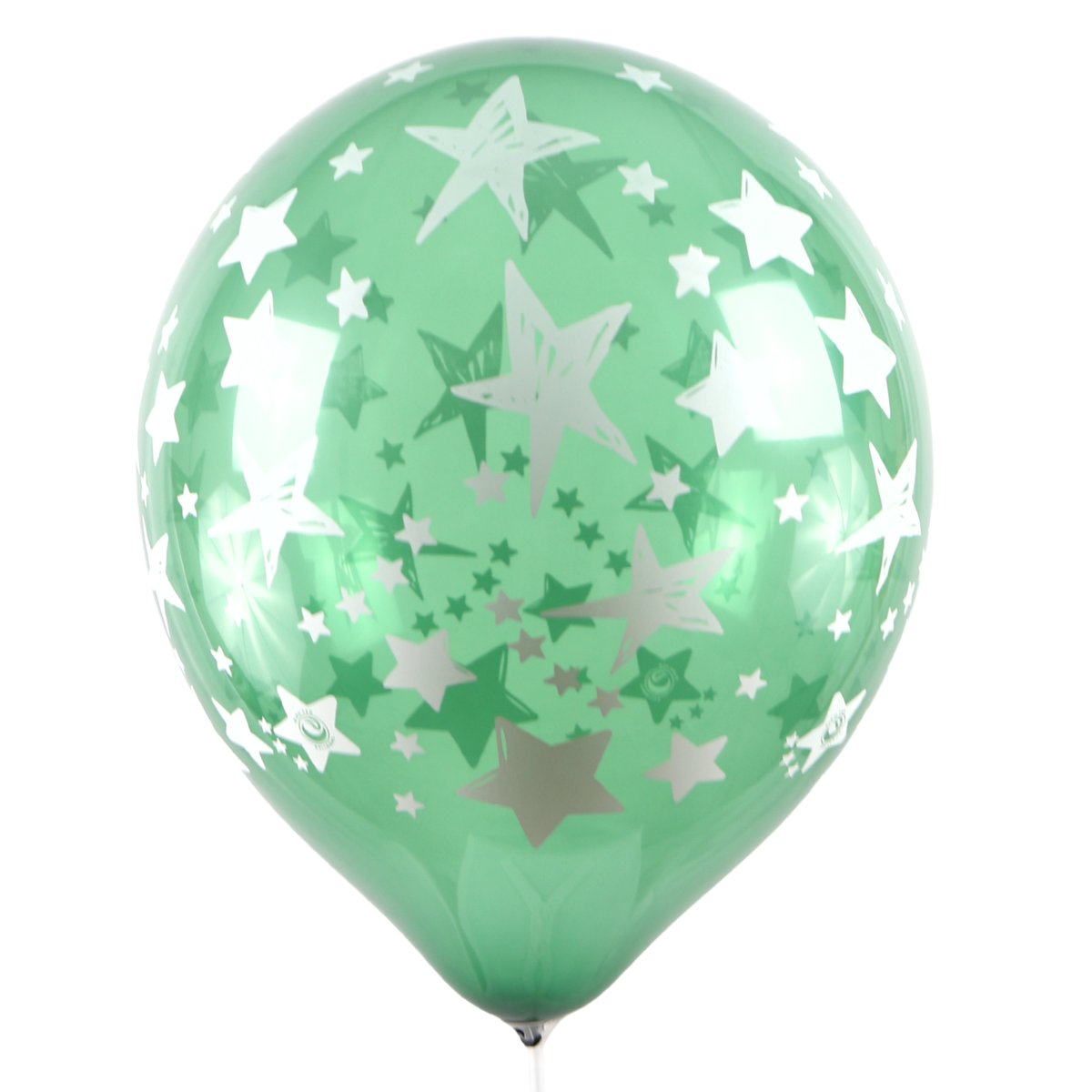 Clem-Tex Signature 18" (45 cm) - Étoiles - Assortiment Cristal - Ballons en latex