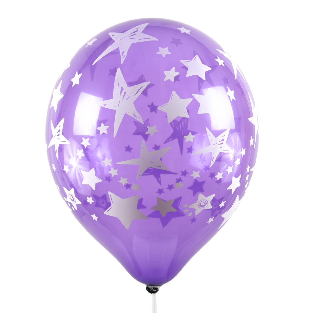 Clem-Tex Signature 18" (45 cm) - Étoiles - Assortiment Cristal - Ballons en latex