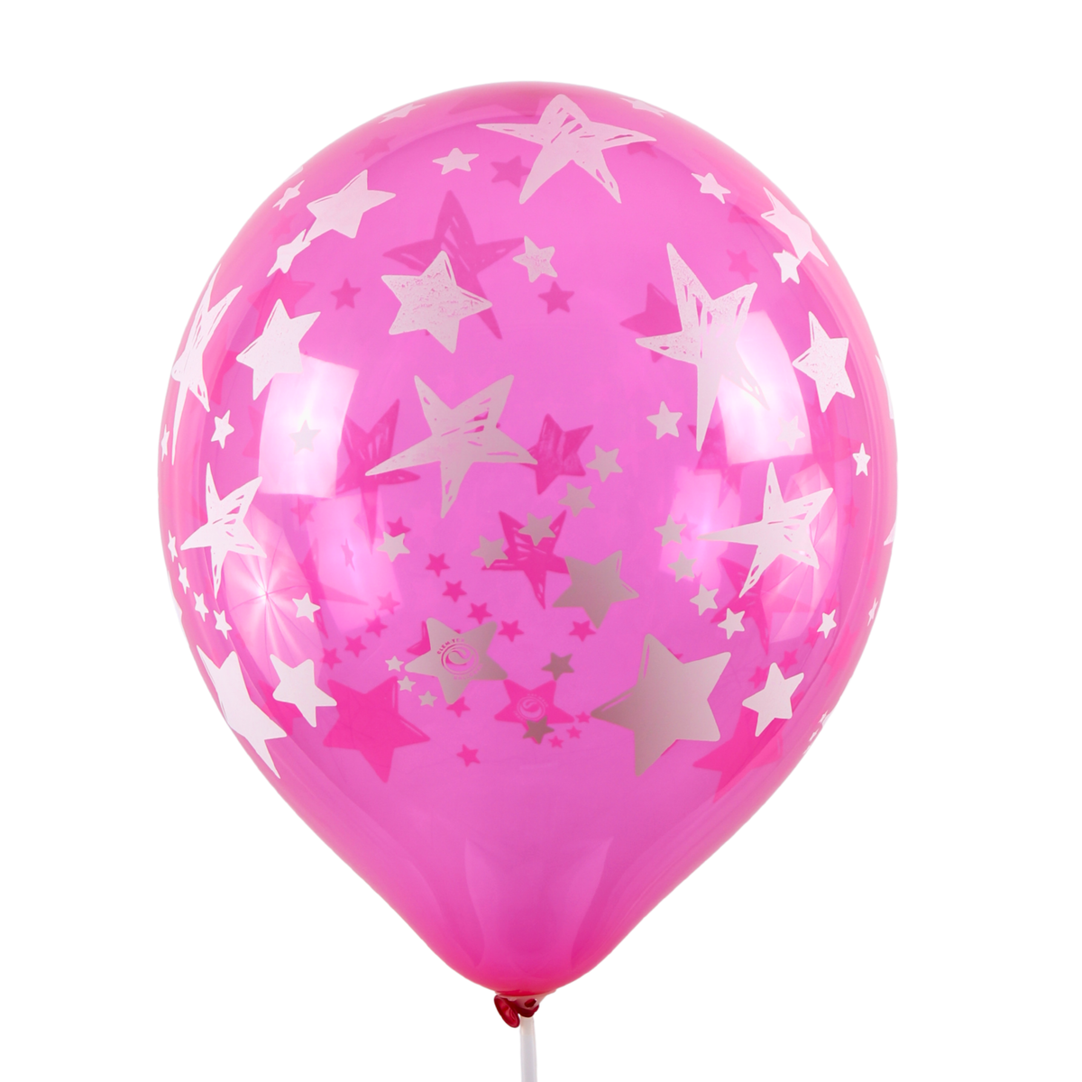 Clem-Tex Signature 18" (45 cm) - Étoiles - Assortiment Cristal - Ballons en latex