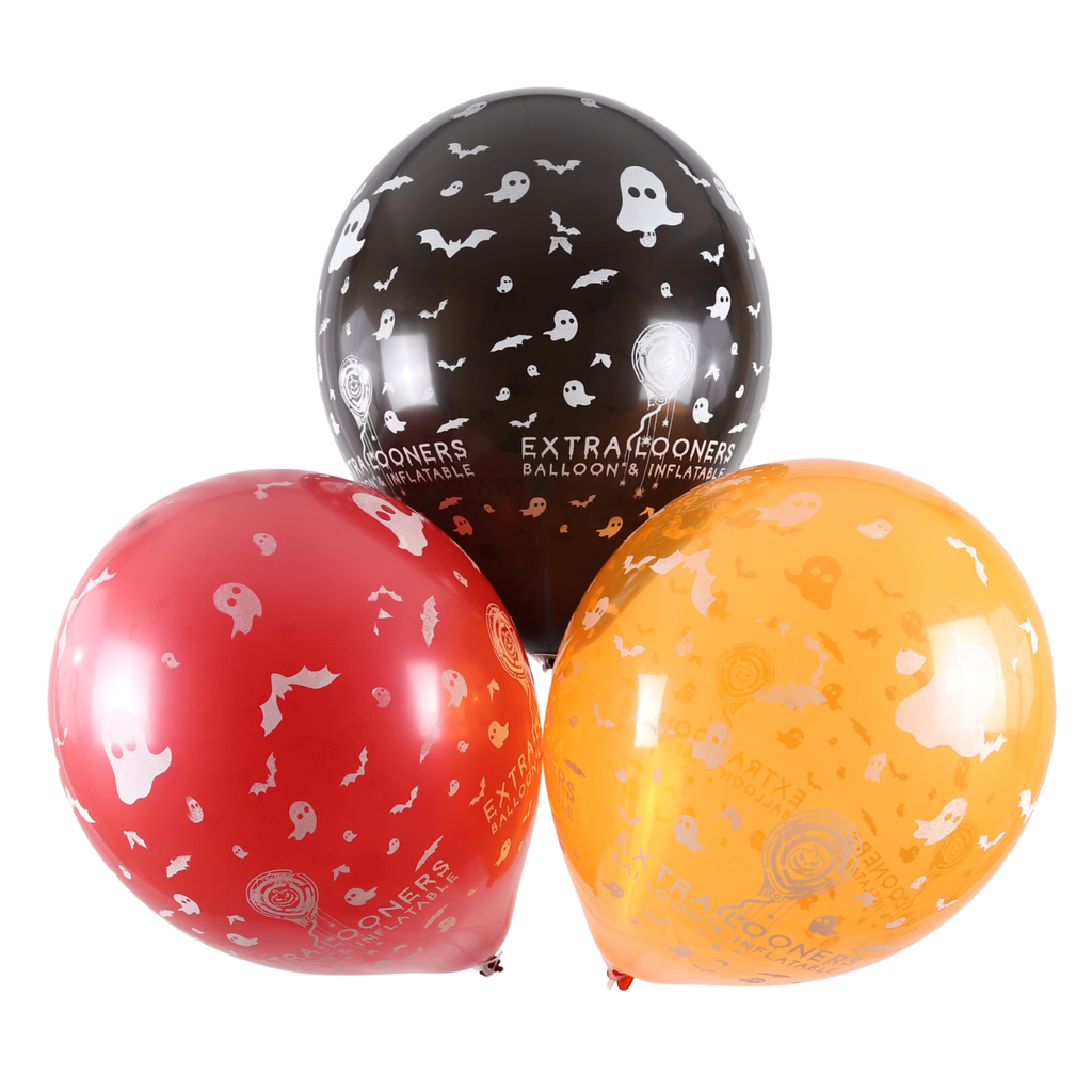 Clem-Tex Signature 18" (45 cm) - Logo Halloween - Assortiment - Ballons en latex