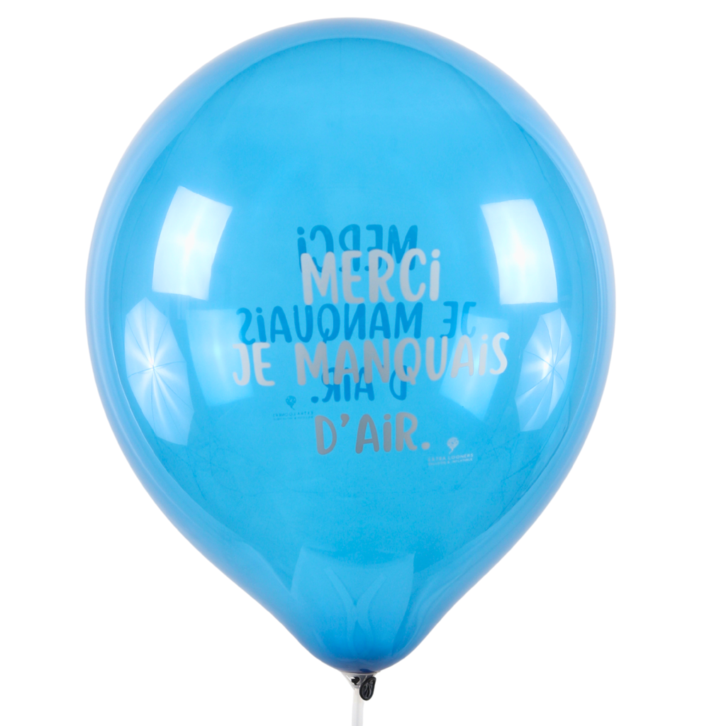 Clem-Tex Signature 18" (45 cm) - Phrases Gonflés - Assortiment Cristal - Ballons en latex