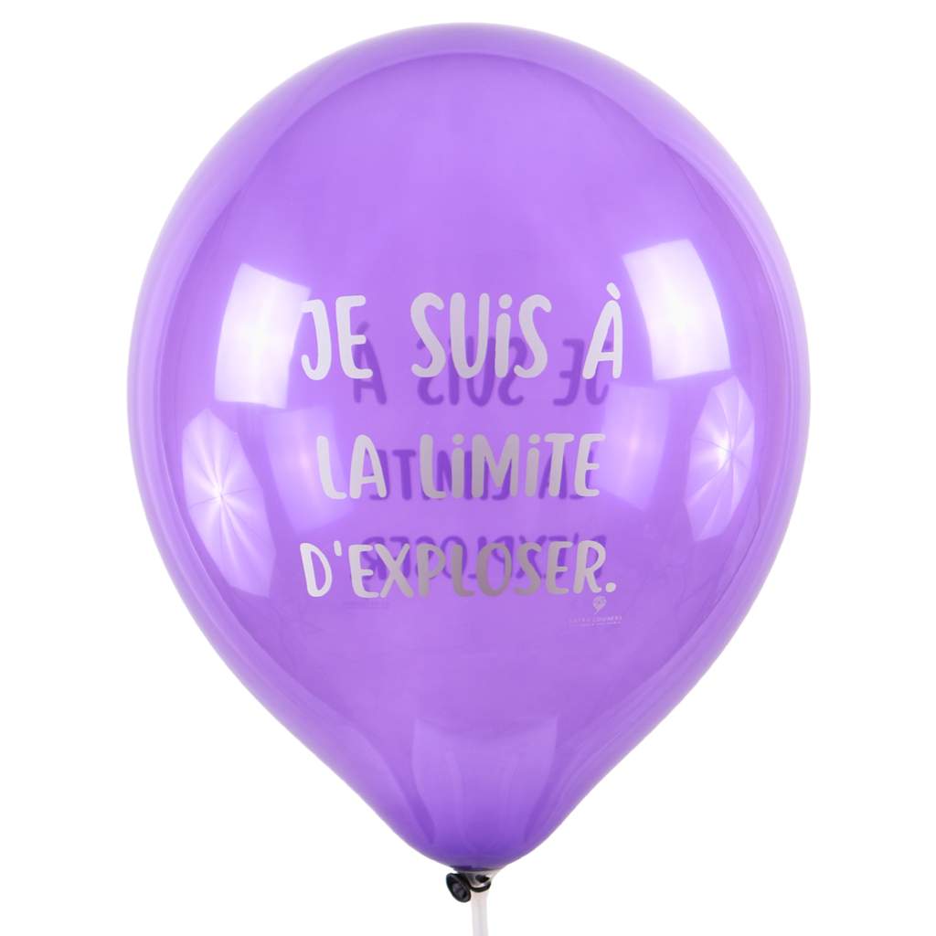 Clem-Tex Signature 18" (45 cm) - Phrases Gonflés - Assortiment Cristal - Ballons en latex