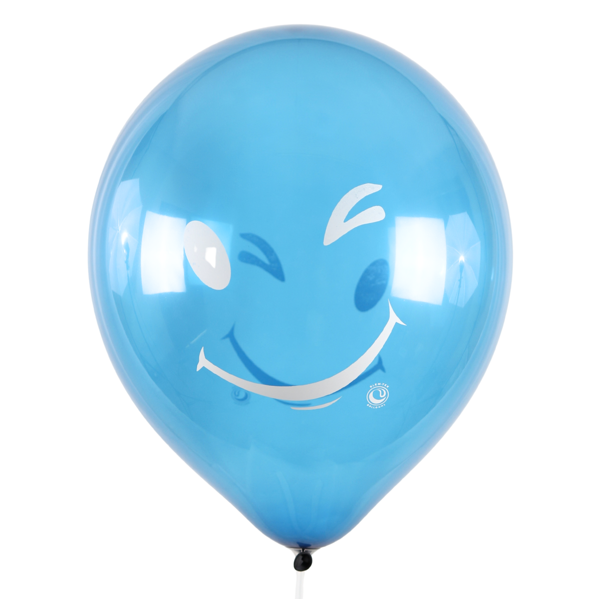 Clem-Tex Signature 18" (45 cm) - Smiley - Assortiment Cristal - Ballons en latex