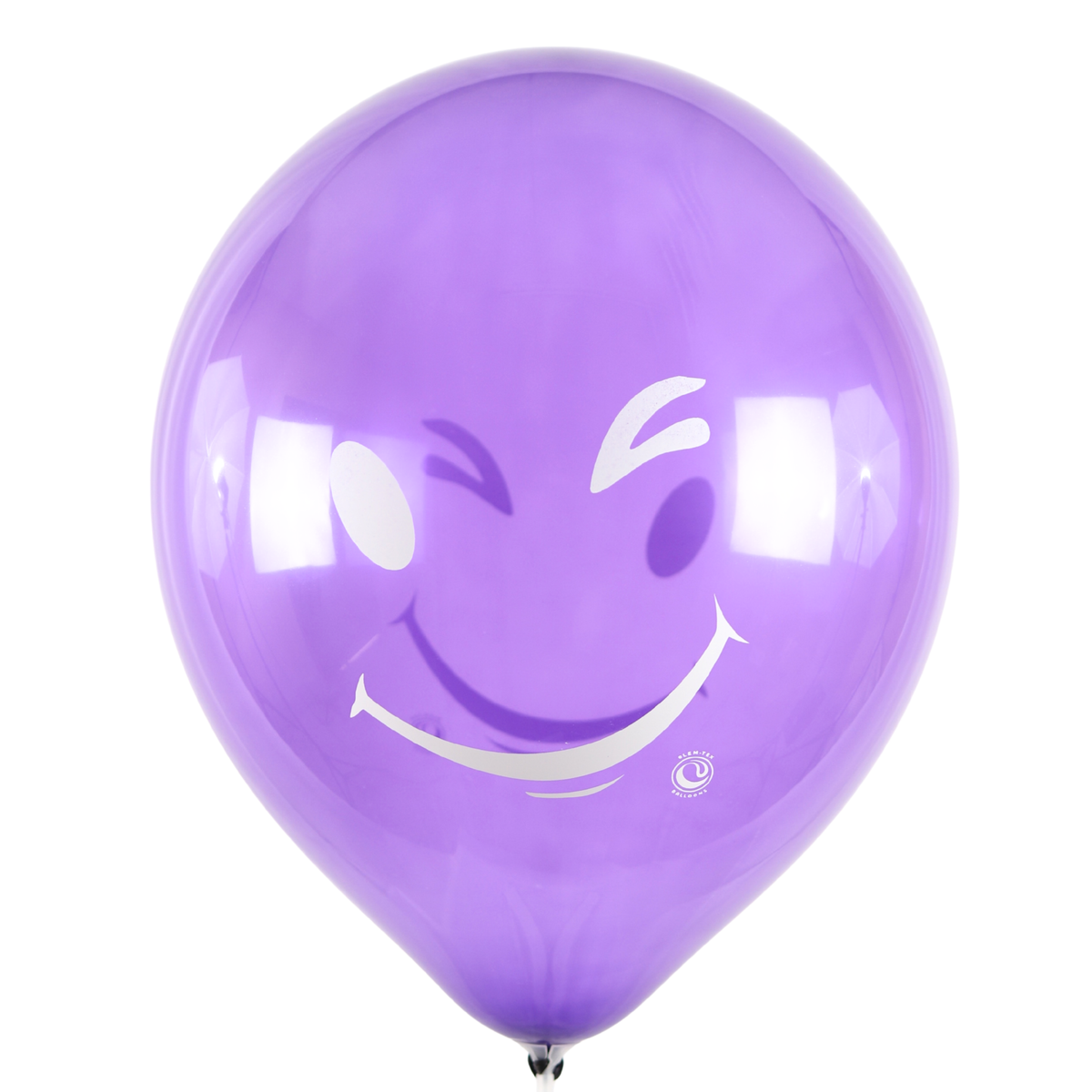 Clem-Tex Signature 18" (45 cm) - Smiley - Assortiment Cristal - Ballons en latex