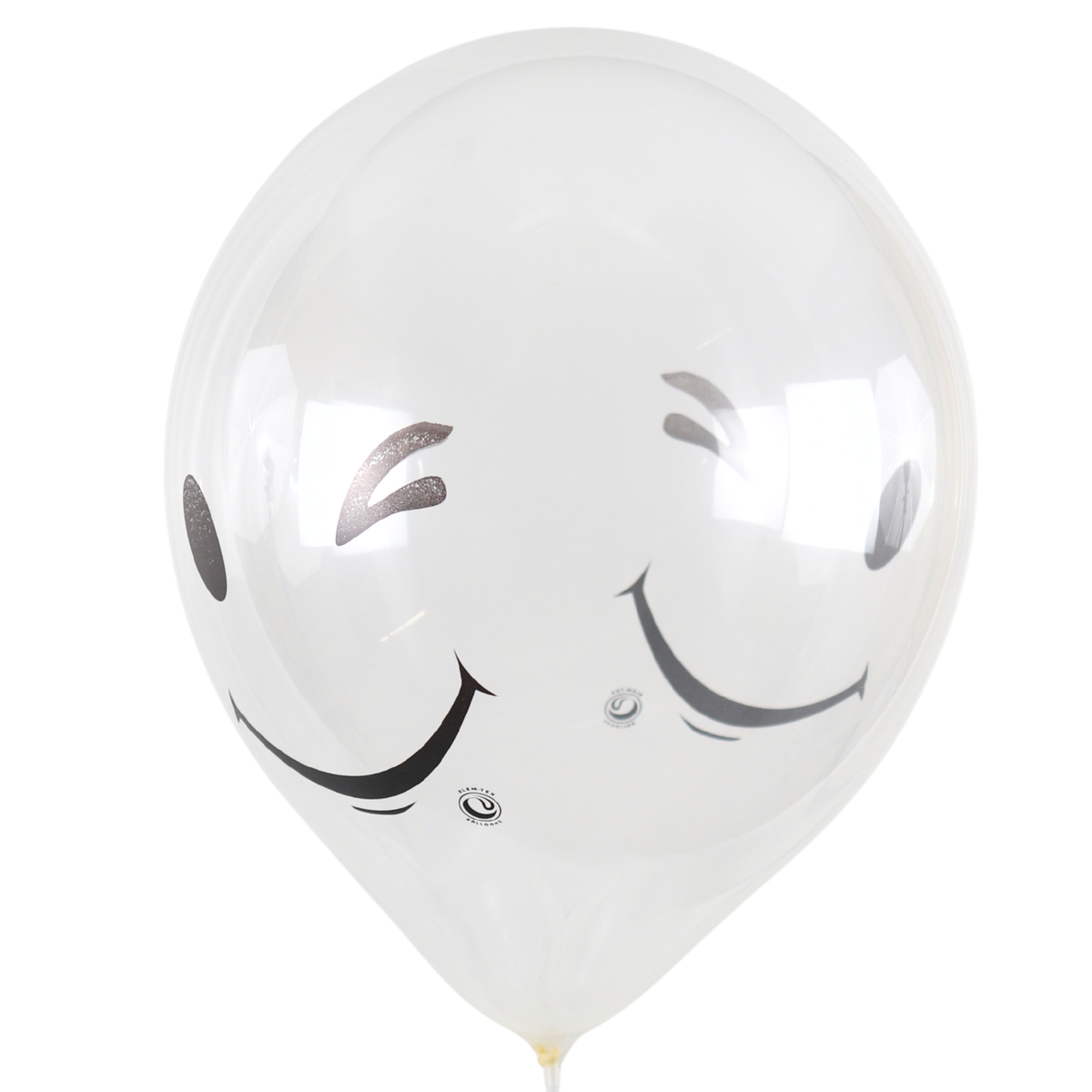 Clem-Tex Signature 18" (45 cm) - Smiley - Assortiment Cristal - Ballons en latex
