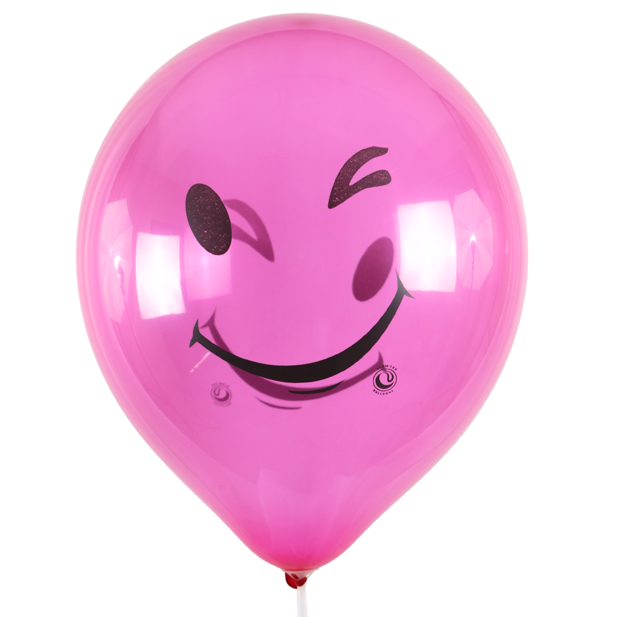 Clem-Tex Signature 18" (45 cm) - Smiley - Assortiment Cristal - Ballons en latex