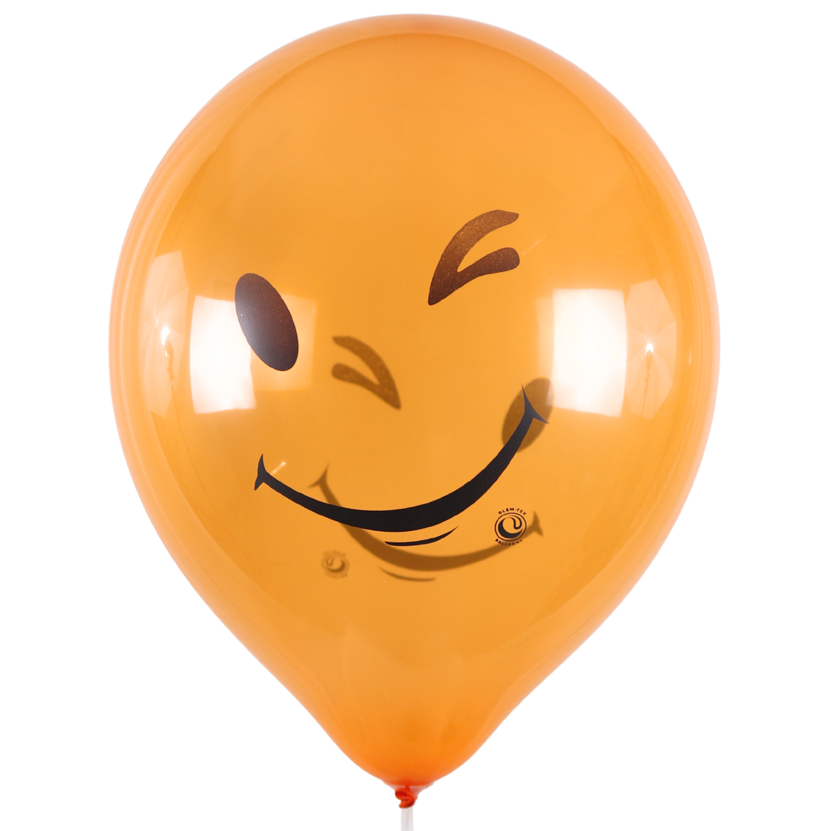 Clem-Tex Signature 18" (45 cm) - Smiley - Assortiment Cristal - Ballons en latex