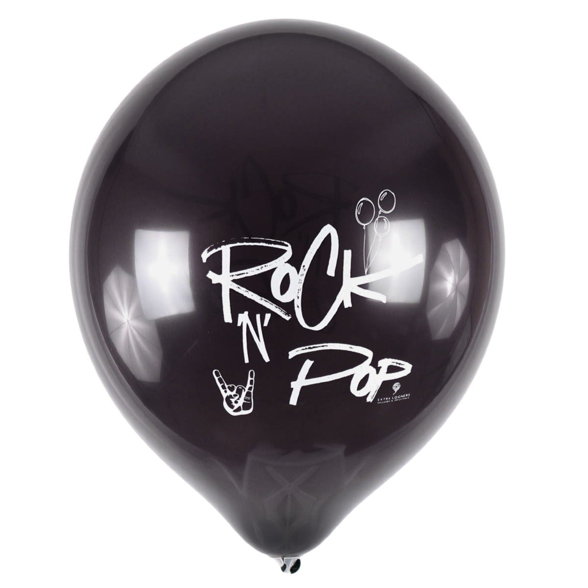 Clem-Tex Signature 18" (45 cm) - “Rock ’N’ Pop” - Noir Minuit - Ballons en latex
