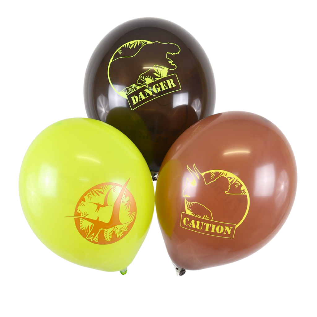 Clem-Tex Sundry 12" (30 cm) - Dino Mixte - Assortiment - Ballons en latex