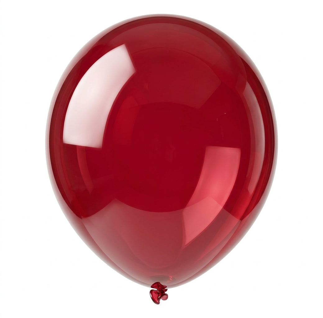Clem-Tex Essential 16" (40 cm) - Crystal Cherry Red - Latex Balloons
