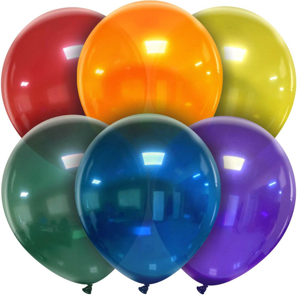 Clem-Tex Signature 18" (45 cm) - Assortiment Cristal - Ballons en latex