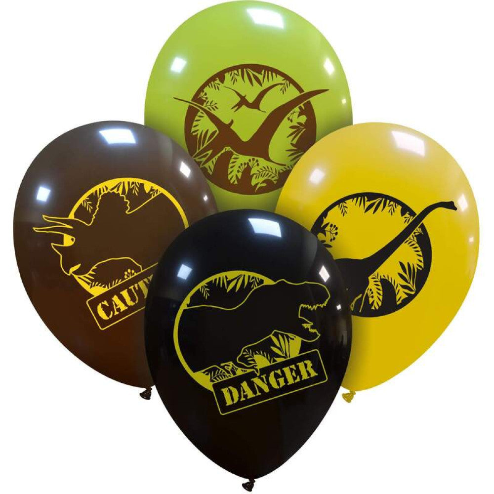 Clem-Tex Sundry 12" (30 cm) - Dino Mixte - Assortiment - Ballons en latex