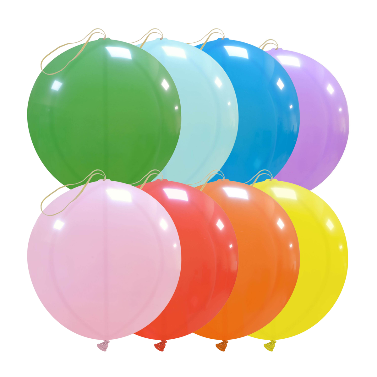 Clem-Tex Sundry 18" (45 cm) Punchball - Assorted - Latex balloons
