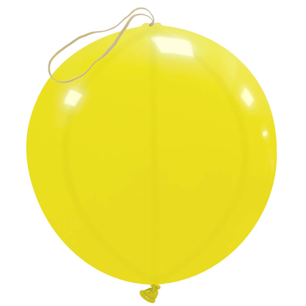 Clem-Tex Sundry 18" (45 cm) Punchball - Jaune - Ballons en latex