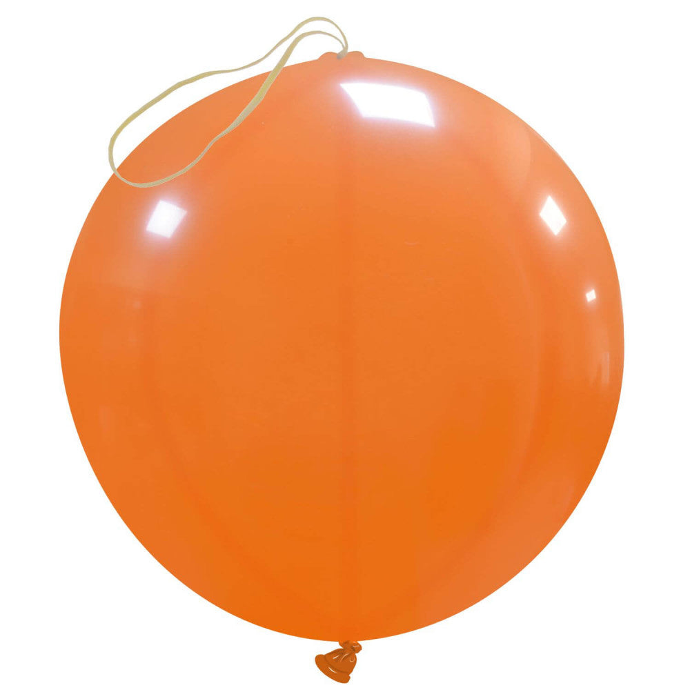 Clem-Tex Sundry 18" (45 cm) Punchball - Orange - Latex balloons