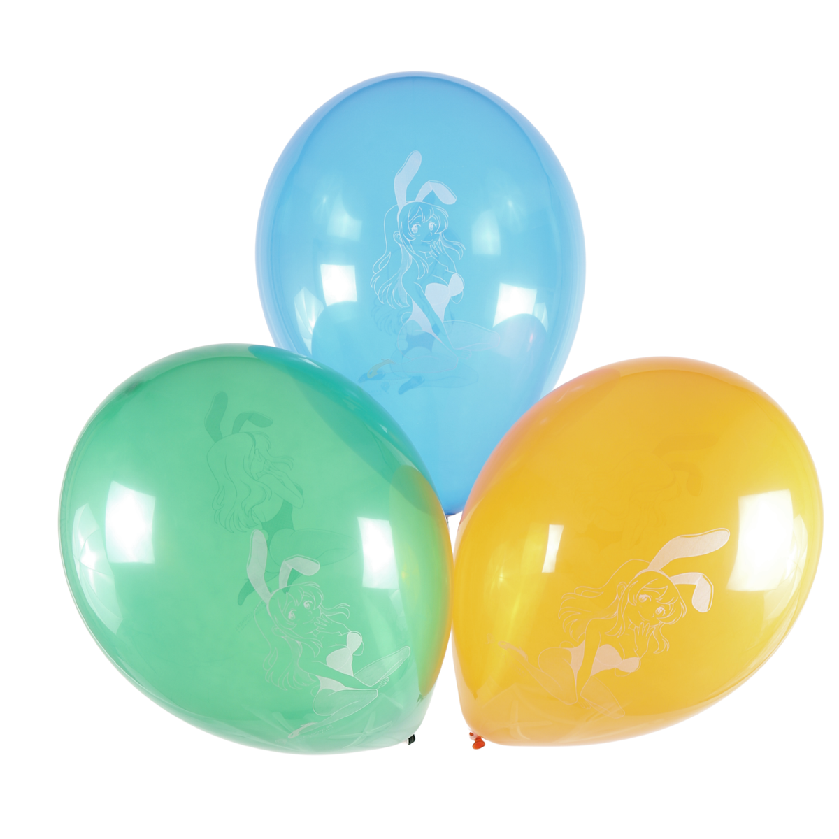 Globos Payaso Essential 16" (40 cm) - Bunny Girl - Assortiment Cristal - Édition Limitée - Ballons en latex