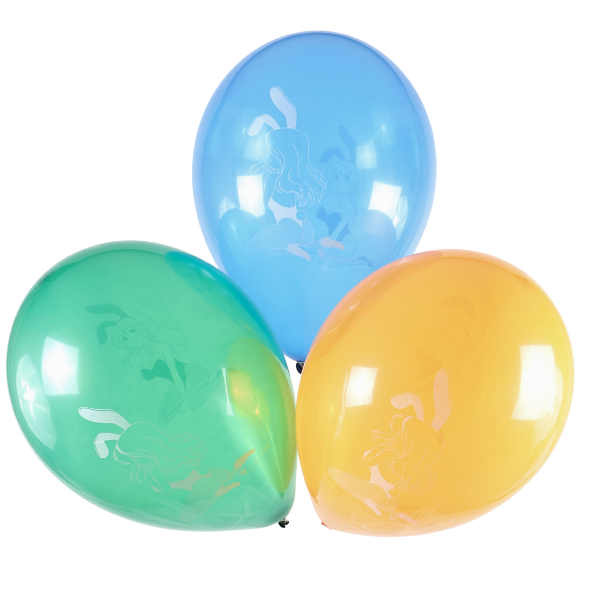 Globos Payaso Essential 16" (40 cm) - Bunny Girl - Assortiment Cristal - Édition Limitée - Ballons en latex