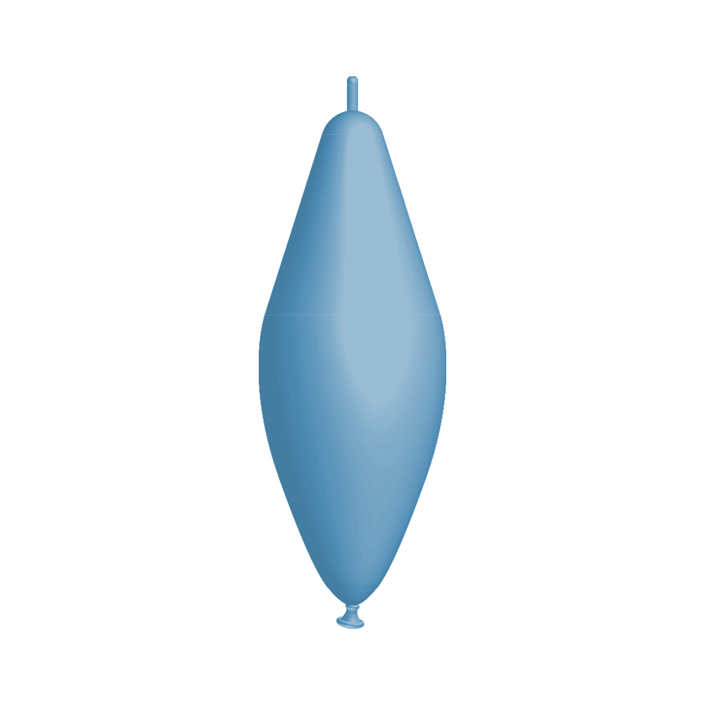 Rifco Beyond 12"x30" (30 x 76 cm) Link - Bleu Clair - Ballons en latex