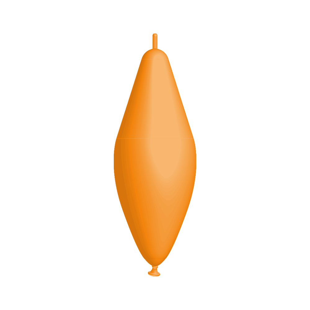 Rifco Beyond 12"x30" (30 x 76 cm) Link - Orange - Ballons en latex