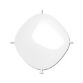 Rifco Beyond 18"x18" (45 x 45 cm) Squareloon - Blanc - Ballons en latex