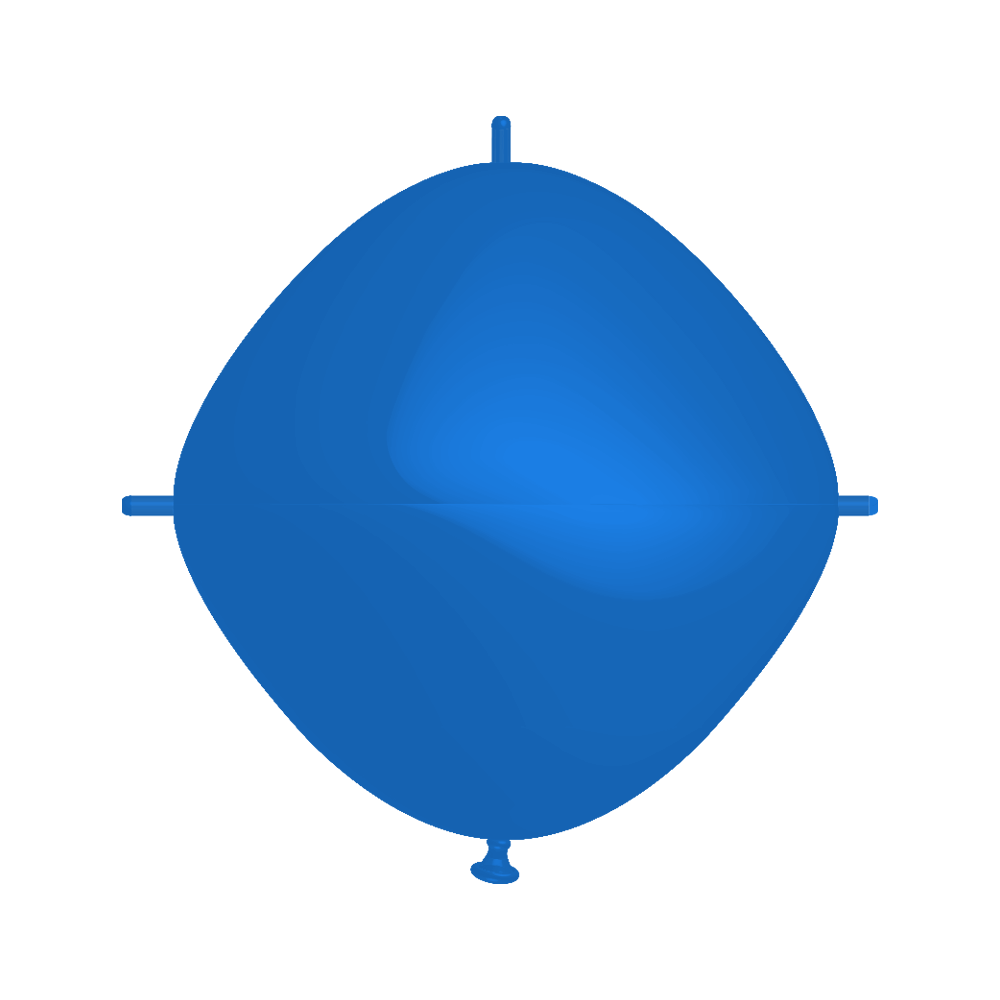 Rifco Beyond 18"x18" (45 x 45 cm) Squareloon - Bleu - Ballons en latex