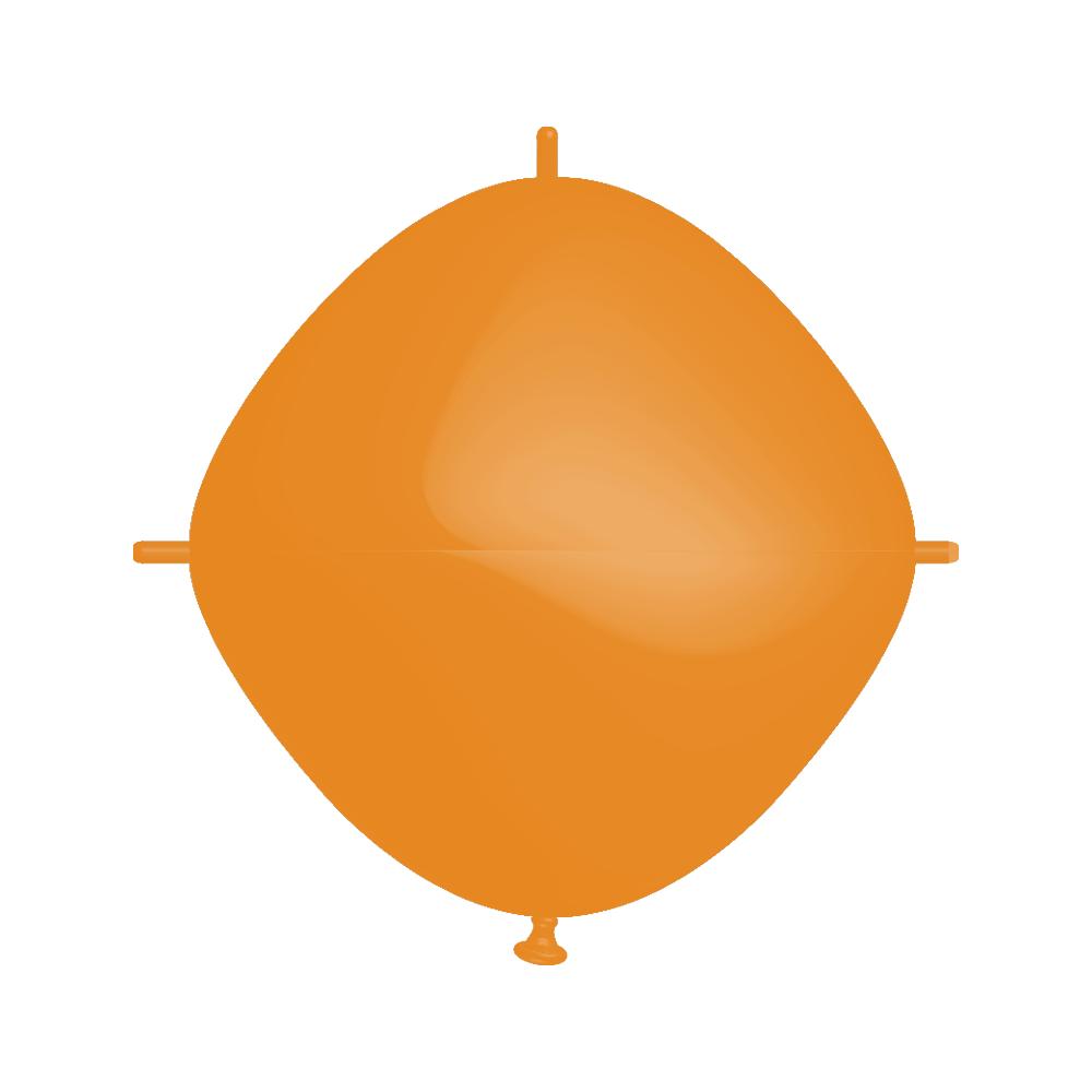 Rifco Beyond 18"x18" (45 x 45 cm) Squareloon - Orange - Latex balloons