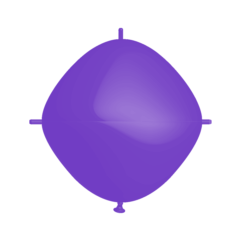 Rifco Beyond 18"x18" (45 x 45 cm) Squareloon - Violet - Ballons en latex