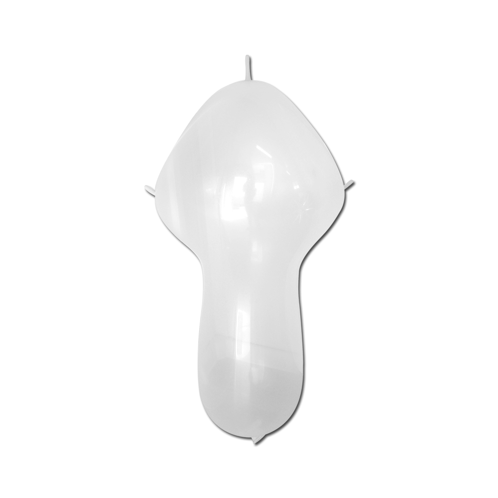 Rifco Beyond 18"x48" (45 x 122 cm) Omniloon - Blanc - Ballons en latex