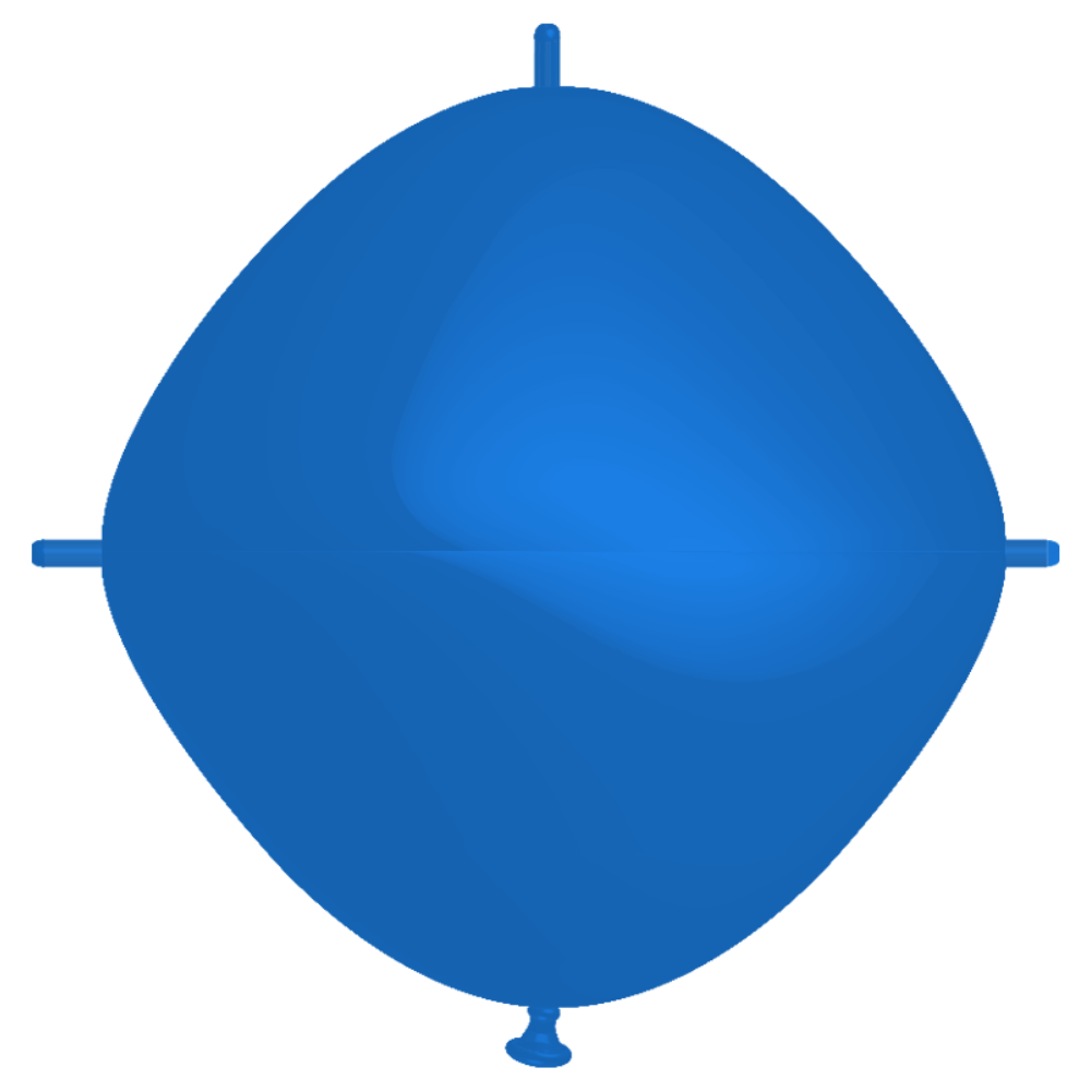 Rifco Beyond 24"x24" (60 x 60 cm) Squareloon - Bleu - Ballons en latex