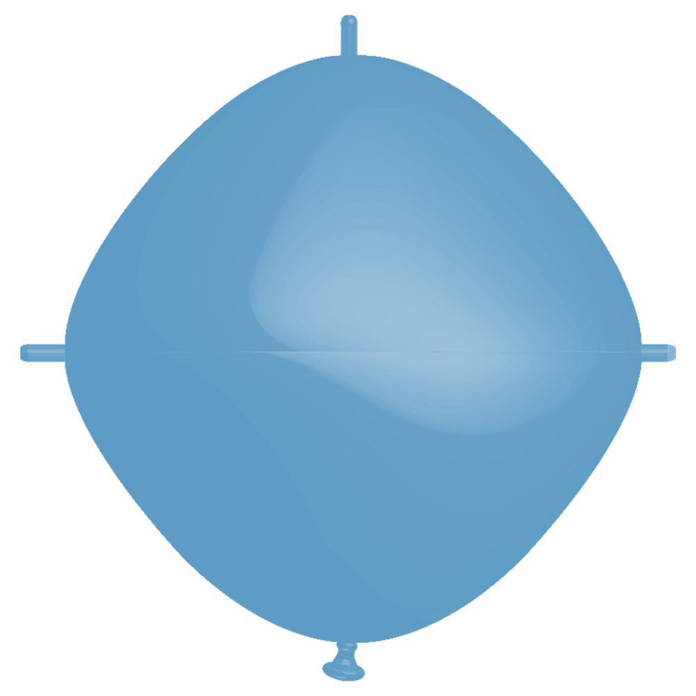 Rifco Beyond 24"x24" (60 x 60 cm) Squareloon - Bleu Clair - Ballons en latex