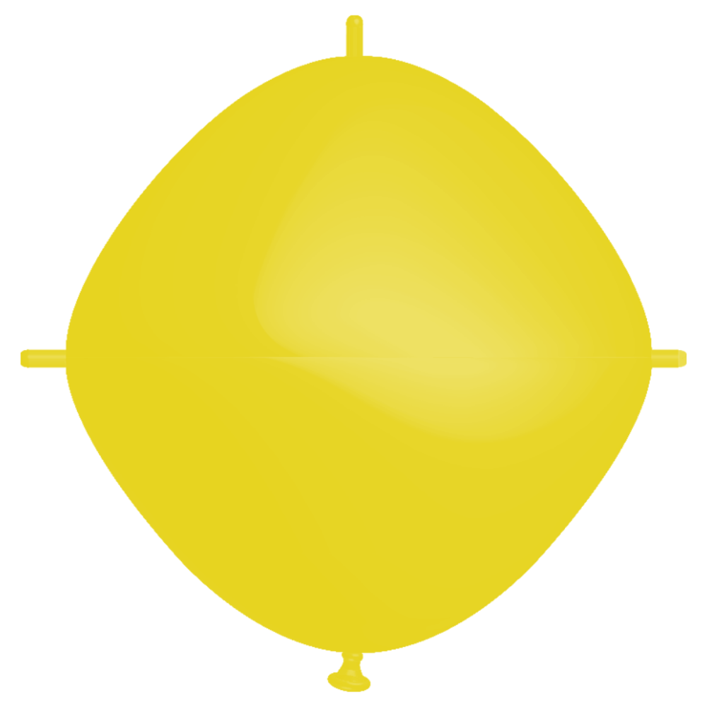 Rifco Beyond 24"x24" (60 x 60 cm) Squareloon - Jaune - Ballons en latex