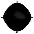 Rifco Beyond 24"x24" (60 x 60 cm) Squareloon - Noir - Ballons en latex