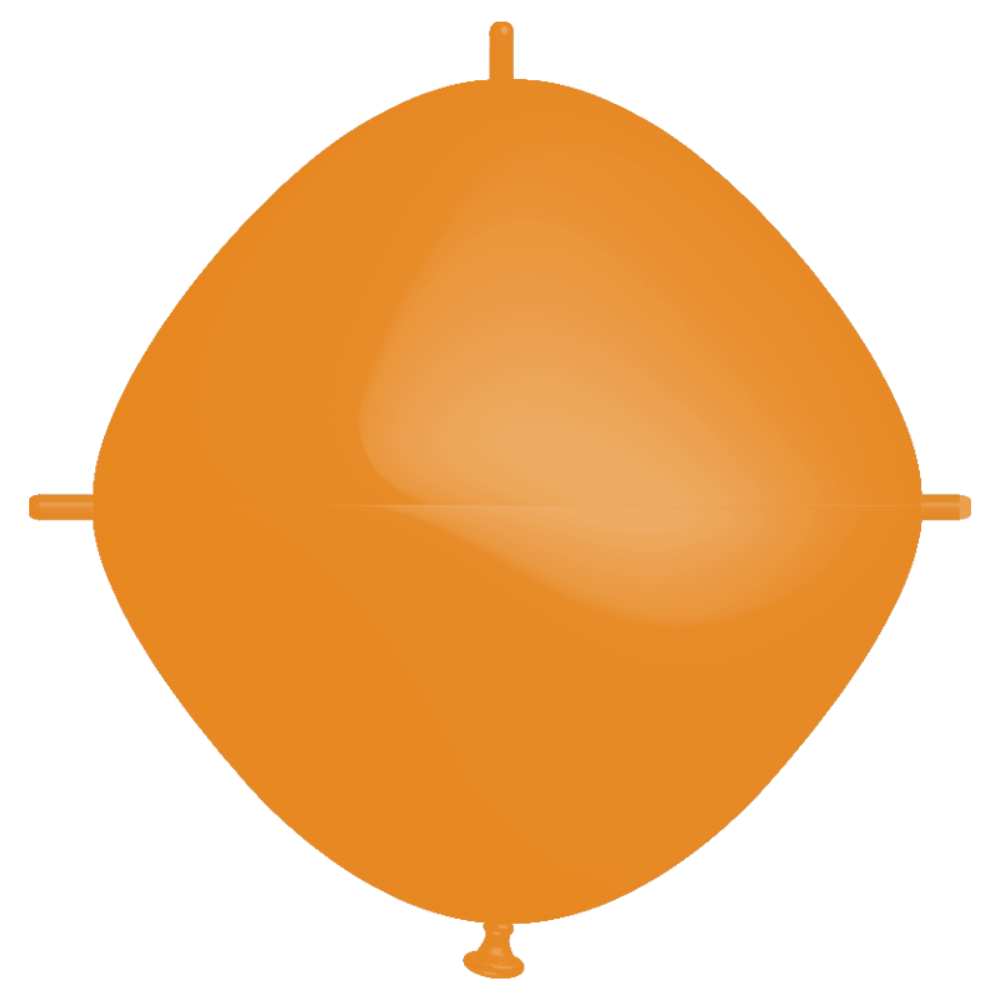 Rifco Beyond 24"x24" (60 x 60 cm) Squareloon - Orange - Ballons en latex
