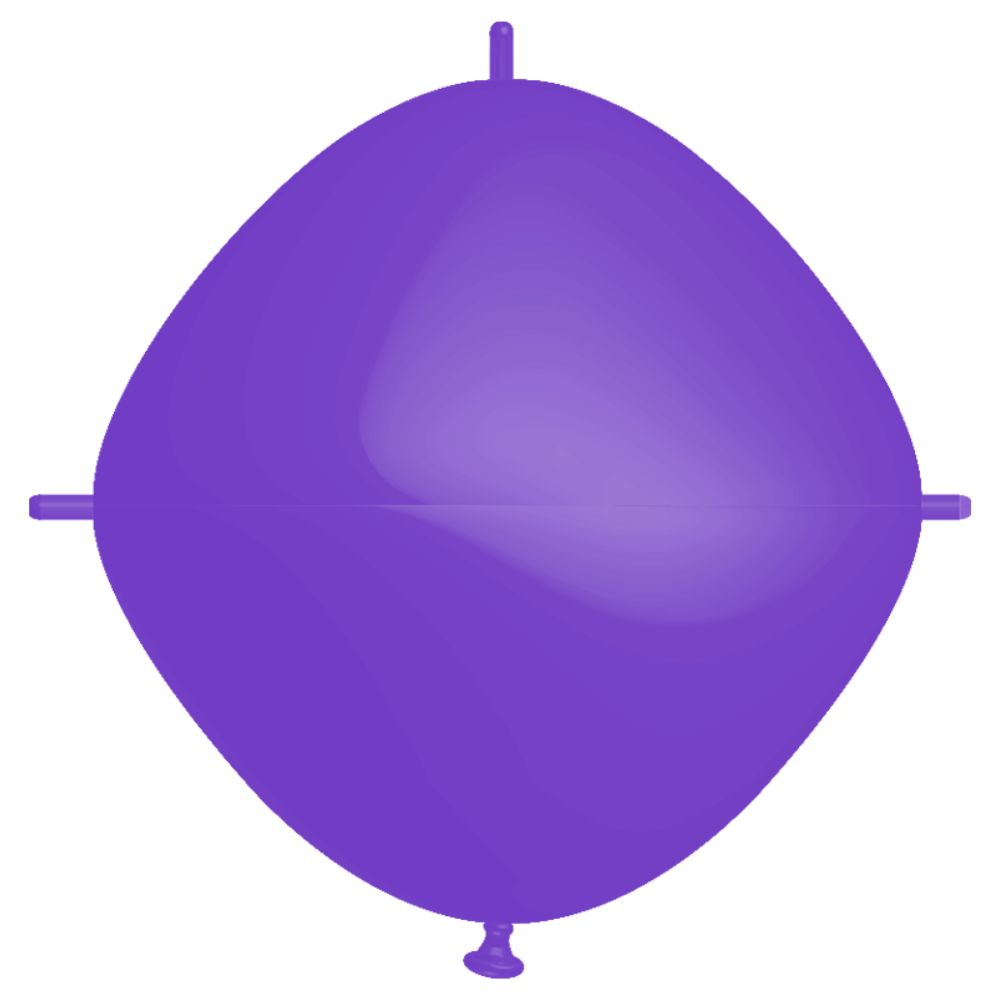 Rifco Beyond 24"x24" (60 x 60 cm) Squareloon - Purple - Latex balloons