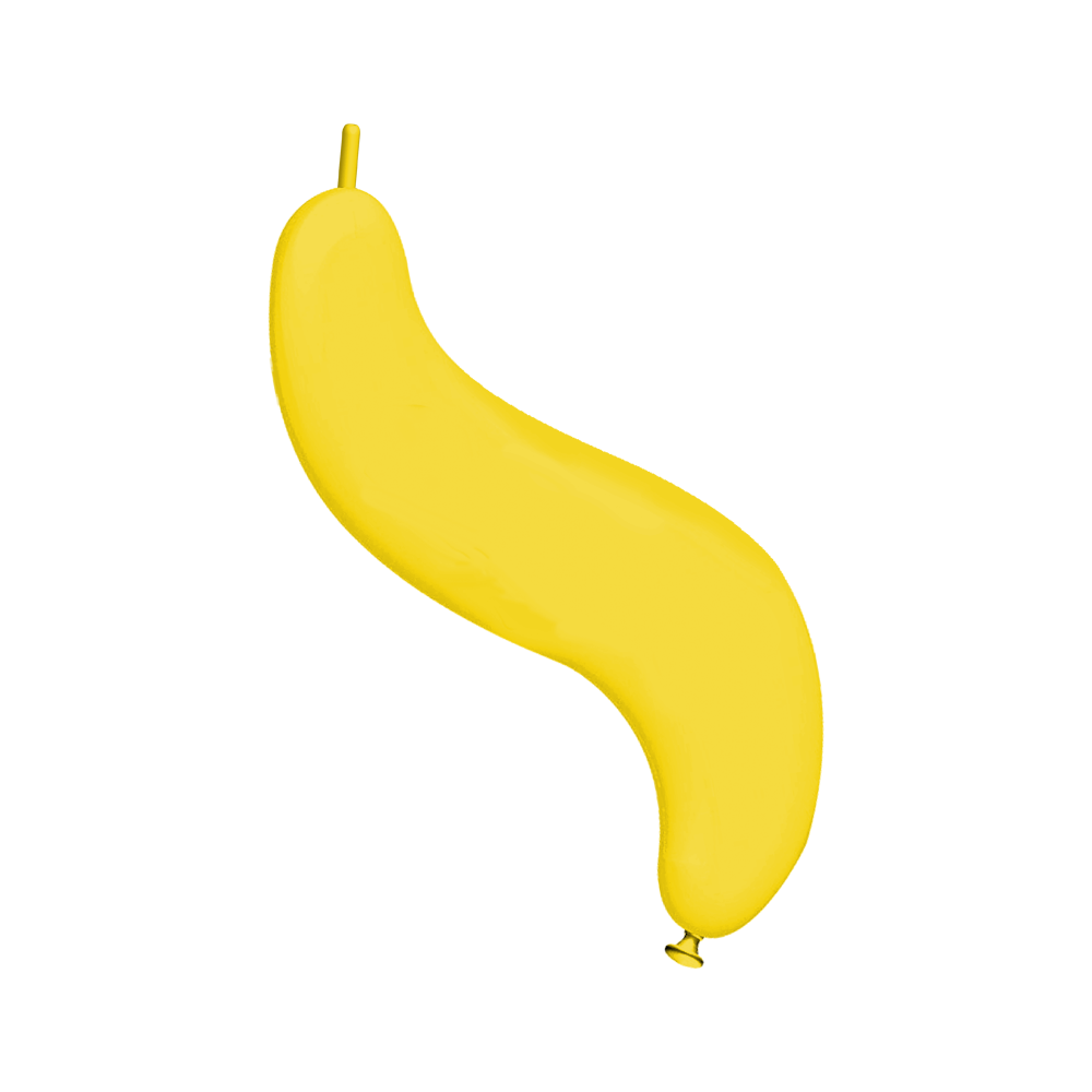 Rifco Beyond 44" (111 cm) Wave - Yellow - Latex Balloons