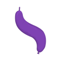 Rifco Beyond 44" (111 cm) Wave - Purple - Latex Balloons