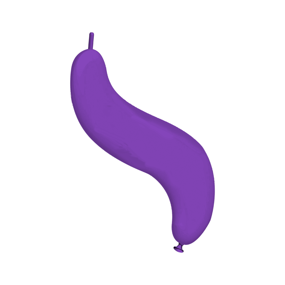 Rifco Beyond 44" (111 cm) Wave - Purple - Latex Balloons